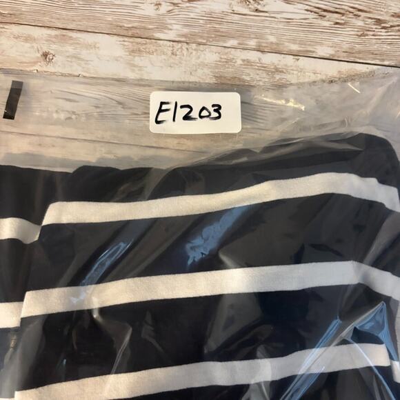 J Jill Tunic XLP Blue Beachy Nautical Striped Layering Tank Flowy Stretch Casual - Picture 9 of 9